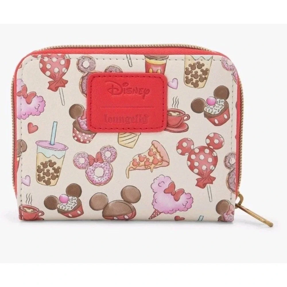 NWT Loungefly‎ Disney Mickey Mouse & Minnie Valentine's Day Heart Treats Wallet